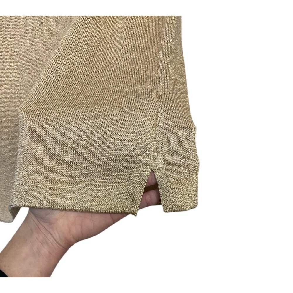 ST. JOHN Basics Metallic Knit Shell - Picture 2 of 6